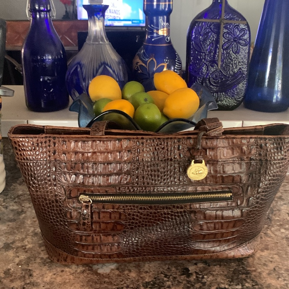 Vintage Brahmin Leather Tote